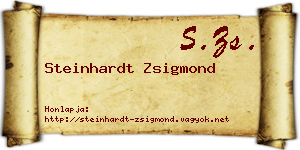 Steinhardt Zsigmond névjegykártya