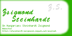 zsigmond steinhardt business card